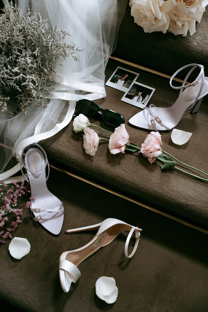 Wedding details flatlay